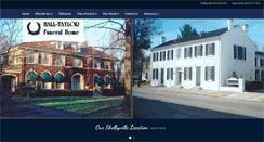 Desktop Screenshot of halltaylorfuneralhomes.com